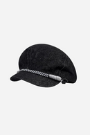 Rope Chain Design Retro Denim Berets for Women Spring and Autumn Travel Versatile Casual Hats