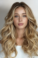 Noble Lace Front Wig Baby Hair Wig Long Wavy  Hair Lace Wig For Women