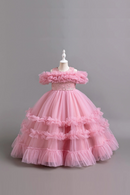 Luxury Dresses for Elegant Party Girls Child Wedding Prom Gown Christmas