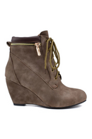 Winter Women snow Boots Round Toe Wedge Ankle Boots For Women Shoes High Heels Women Motorcycle