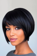 Short Pixie Straight Bob Right Side Part Lace Hair Wigs For Women Hair Natural Wigs