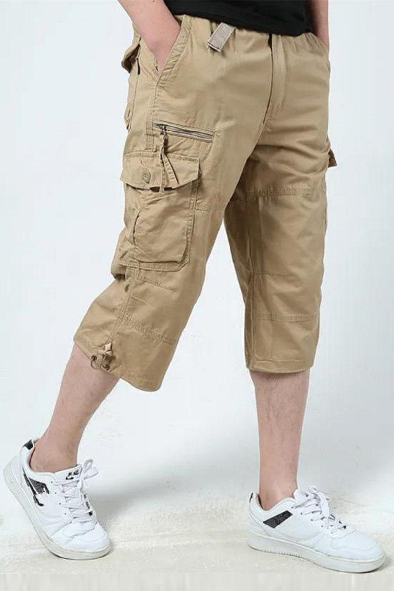 Calf Length Pants Men Cotton Outdoor Casual Cargo Pants Men Military Breathable