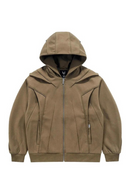 Zip Up Hoodie Coat Functional Tactical Hooded Sweatshirt Streetwear Hoodies