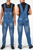 Jeans Autumn Mens Overalls Men Casual Denim Pants Slim Splice Straight Rompers Jeans Men