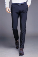 Men Suit Pants Straight Spring Autumn Long Male Classic Business Casual Trousers Slim Fit Full Length