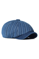 Four Seasons Denim Caps Hat For Male Detective Hats Retro Flat Caps