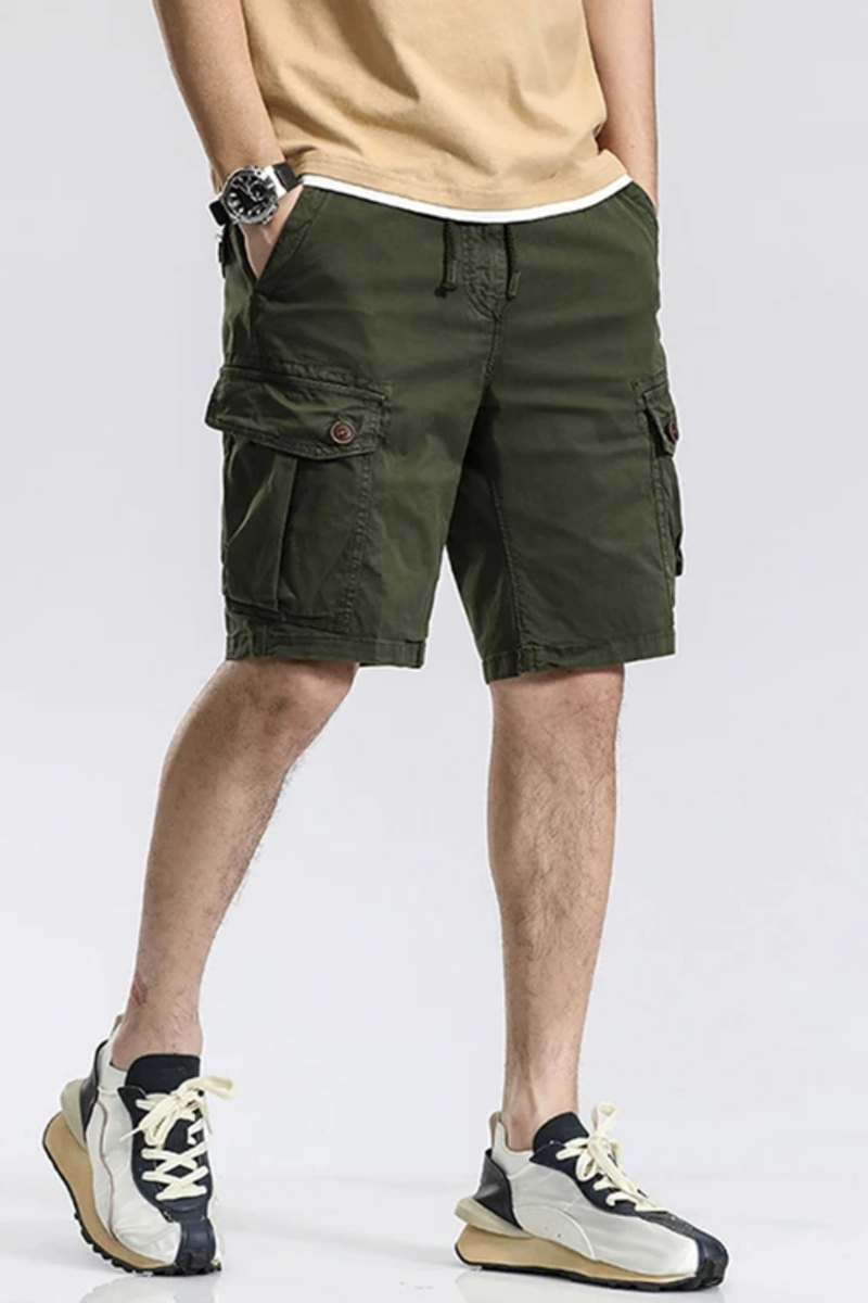 Men Summer Cargo Shorts Casual Tactical Shorts Men Cotton Breeches Shorts Male