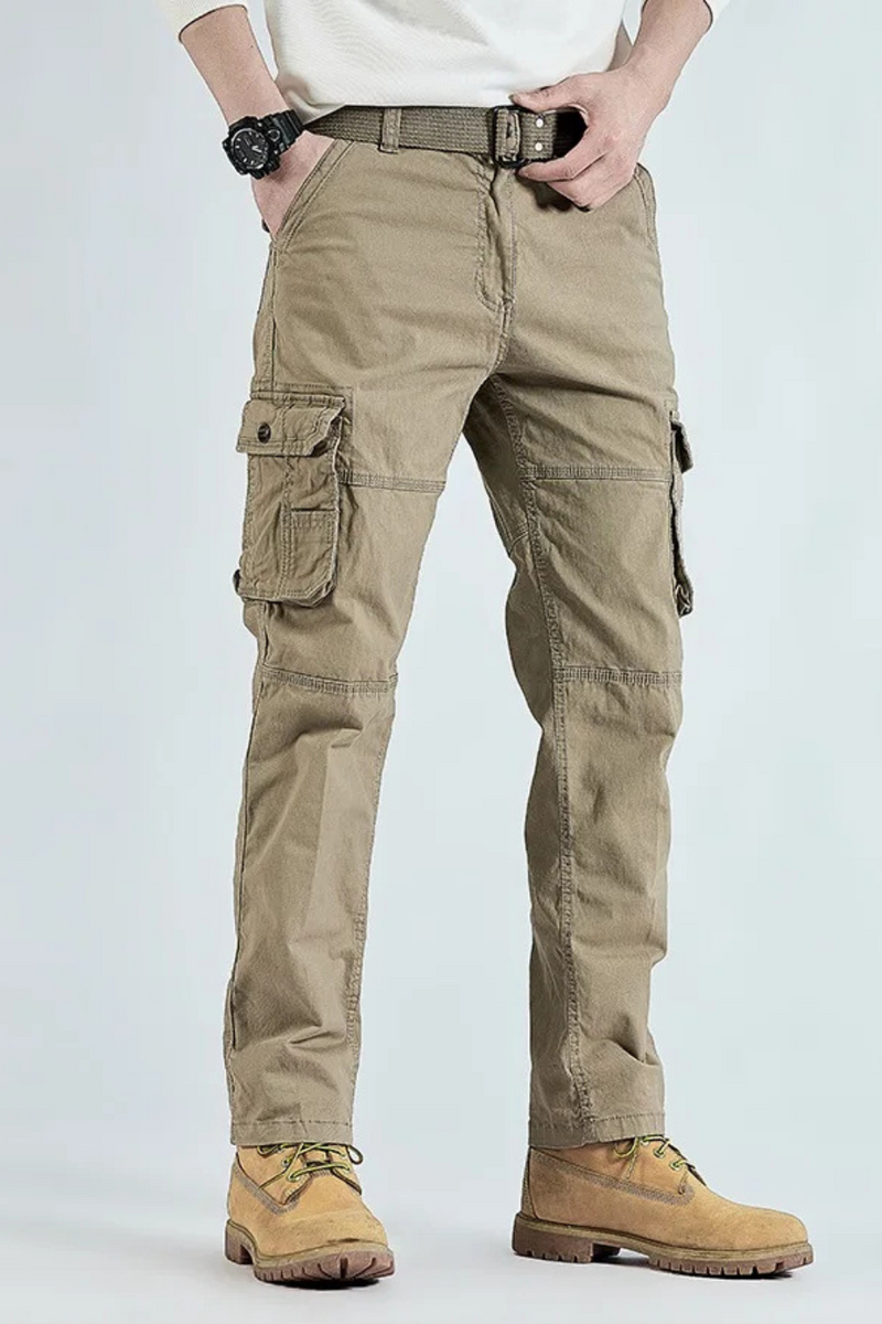 Men's Cargo Pants Straight Leg Stretch Tactical Trouser Male Military Outdoor Camping Casual