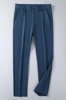 Autumn Men's Pants Stretched Business Casual Work Straight Long Slacks Male Suit Trousers
