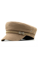 Women Girl chain Beret French Artist Warm Winter Beanie Hat Elegant Lady Winter Caps