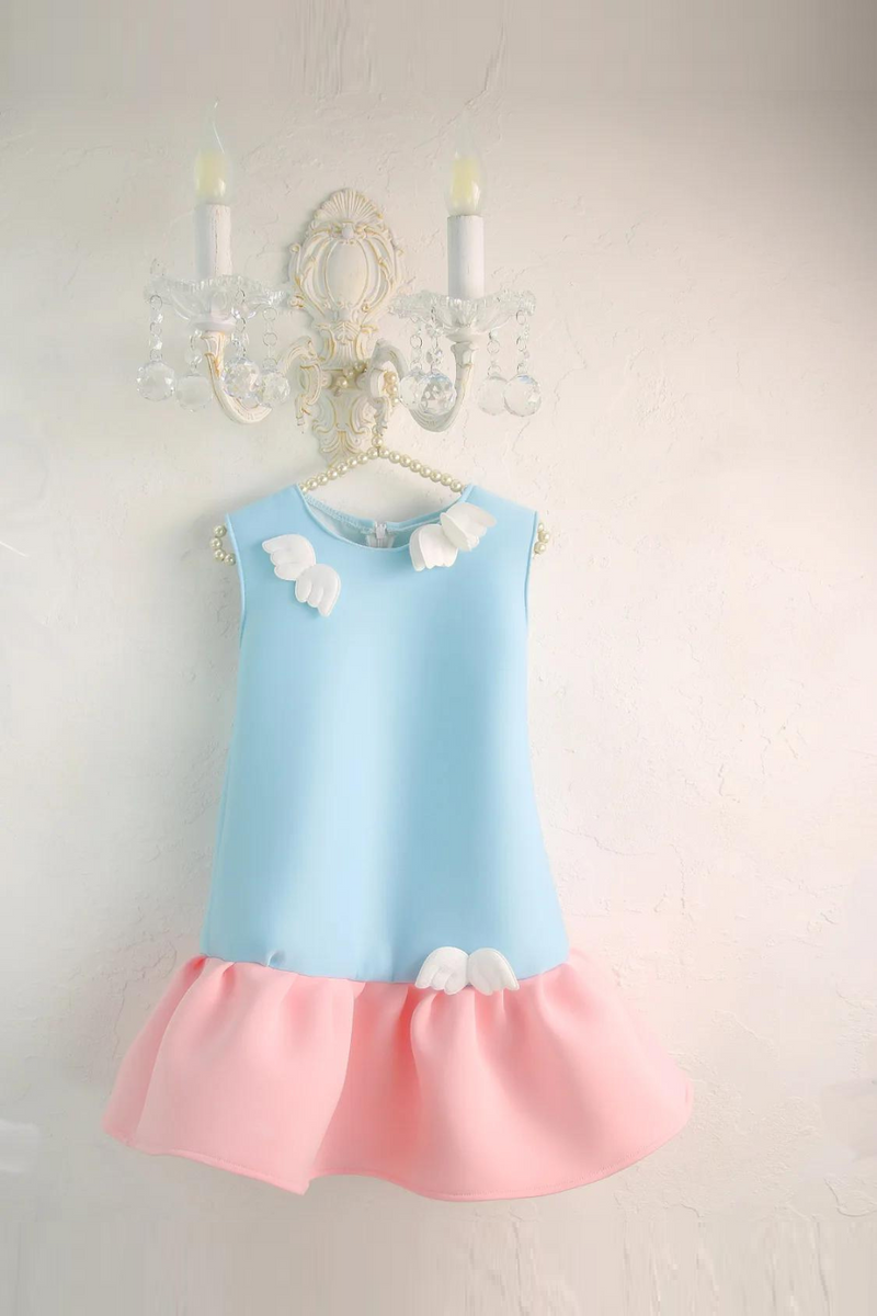 Summer Wings Luxury Holiday Dress Wedding Children Kid Clothes For Baby Girl Dress