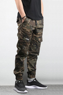 Men Jeans Fit Casual Cargo Pants Camouflage Military Trousers Joggers Men