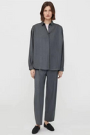 original deep pleated wool trousers tapered trousers classic high-grade grey casual pants