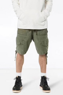 Multi Pockets Splice Cargo Shorts Men's Ripped Shorts