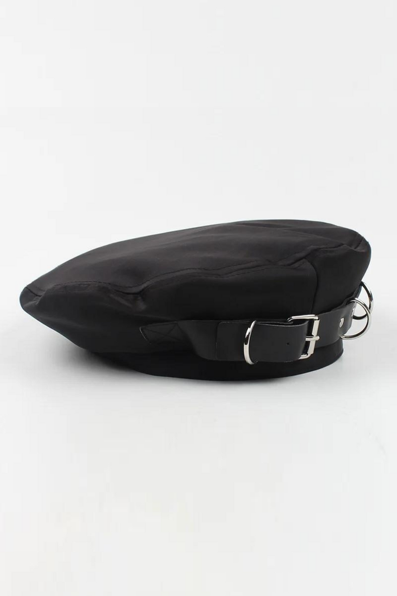 Women Stain Berets Black  Berets with Ring Spring Autumn Hats