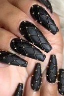 Gold Caviar Beads Nail Charms Mini Round Beads Nail Decoration DIY Nail