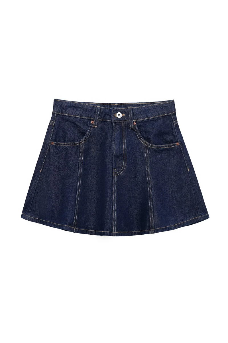 Women's Denim Mini Skirt Spring/Summer Casual Women's Half Skirt