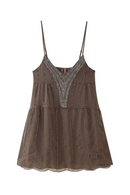 Summer women casual simple versatile beaded sequin embroidered suspender mini dress