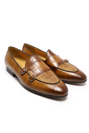 Men Leather Shoes Luxury Monk Strap Slip On Loafers Men Leather Wedding Casual Shoes Men