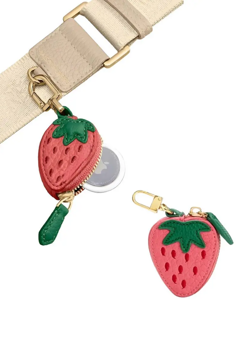 Charm Strawberry Fruit coin purse Cute mini pouch Wallet key chain Bag Girls Gifts Mini Storage Bag