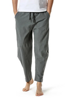 Casual Joggers Pants Men Cotton Linen Jogging Sweatpants Trousers Men Clothing