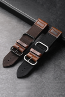 Genuine Leather Strap 20 22 24MM Wear-resistant Soft Breathable Waterproof Men's