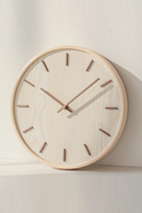 Household mute wall clock living room bedroom simple modern wall watch wooden