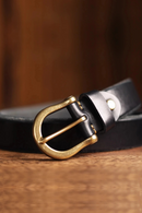 Luxury Genuine Leather Men Copper Buckle Jeans Casual Belts Cowboy Waistband Male Designer Tactical belt