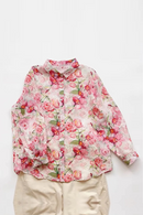women retro cotton linen shirts and blouses ramie floral tops linen women's clothing