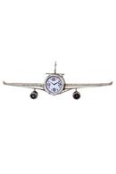American Retro Large Wall Clock Metal Airplane Silent Watches Industrial Style Clocks Wall
