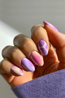 Nail Art Colored Short False Nails Detachable Finished Fake Nails Press on Nails