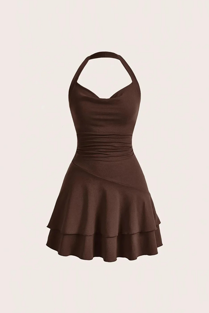 Casual Shoulder-baring Neckline Party Dress Spring Summer Women's Clothing