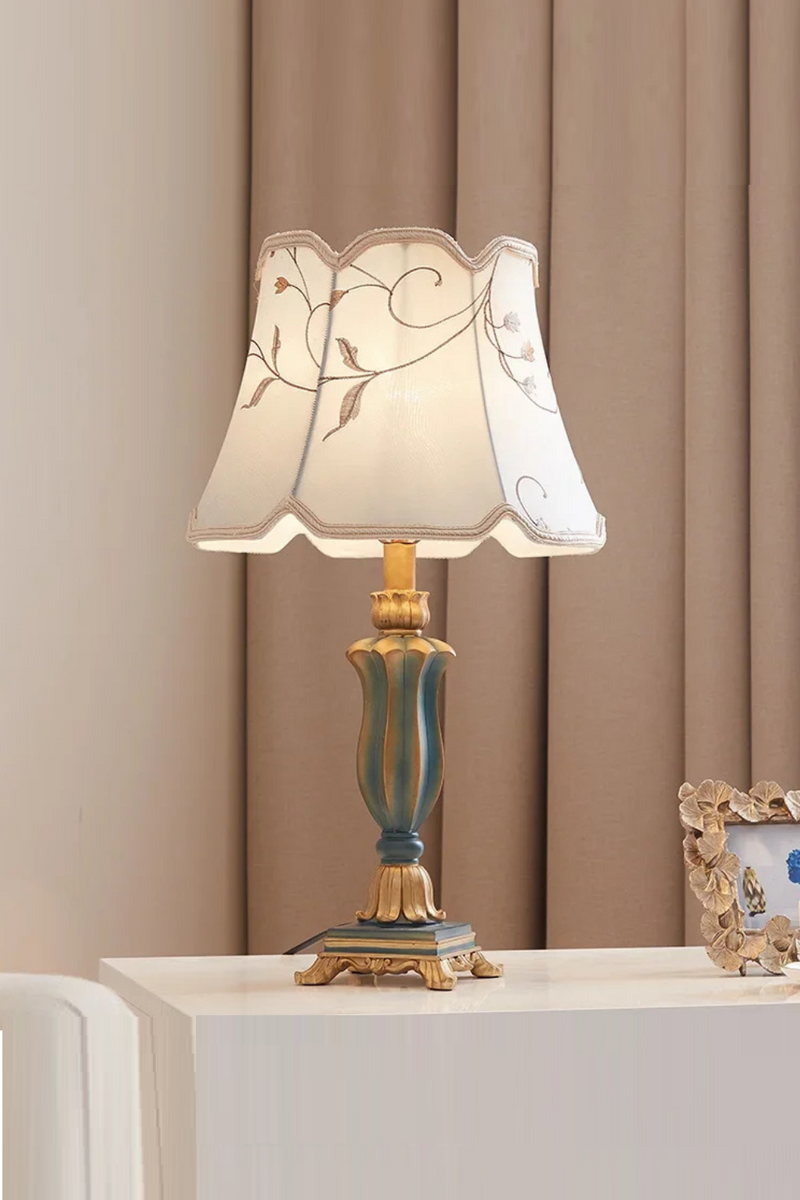 Retro Resin Table Lamp Classical Luxury American Table Lamp