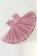 Flying Sleeve Bow Baby Girls Party Dress Toddler Birthday Wedding Princess Dresses for Girl Bridemaids