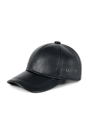 Men's Adjustable Baseball Cap Winter Driving Hat Genuine Leather