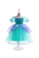 Little Girl Mermaid Dress Children Birthday Party Princess Cosplay Costume Ariel Halloween Fantasy Clothes