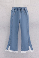 Girls Pants Clothing Kids Trousers Lace Flower Spring Autumn