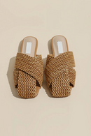 Women Flats Slippers Designer Square Toe Mules Shoes Summer Slides Elegant Dress