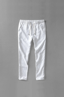 Men linen trousers men long elastic loose pants men