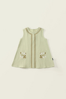 Girls Ethnic Style Embroidered Vest Dress Summer Children Dress
