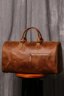 Men's Travel Bag Women's Weekend Handbag Large Capacity Vintage Duffle Bag Leather Laptop Bag