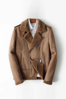 Wool Coat Men Shearling Jacket Men's Motorcycle Jackets Winter Clothes Fur Parka