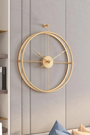 Nordic Luxury Wall Clock Metal Modern Clocks Wall Home Decor Wall Watch Silent Clock