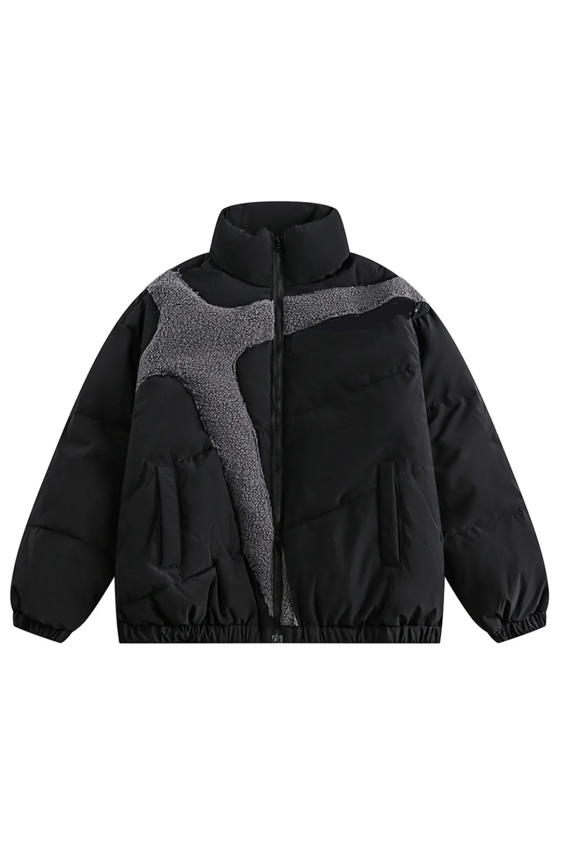 Winter Thick Jacket Parka Men Patchwork Padded Jacket Coat Warm Streetwear Jackets Men Clothing