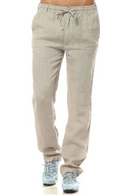 Summer Linen Pants Men Loose Fit Breathable Linen Causal Straight Pants Lightweight Male Trousers