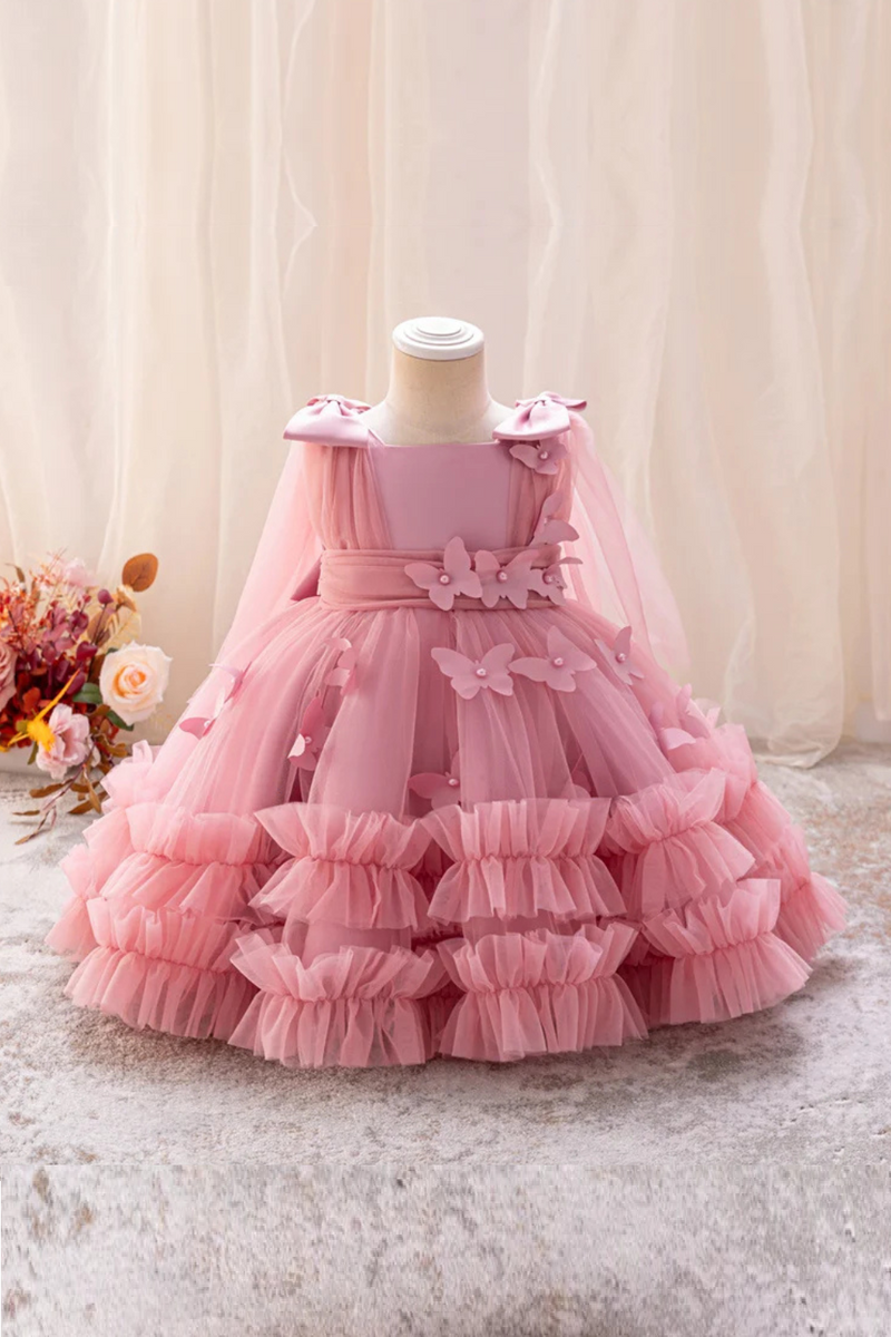 New 0-6-year-old girl children children's clothing baby one-year-old birthday party dresses