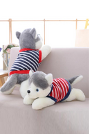 Lovely Lifelike Siberian Husky Dog Plush Stuffed Animal Toys Dolls Plush Pillow Cushion Pet Dog Baby Kids Gifts