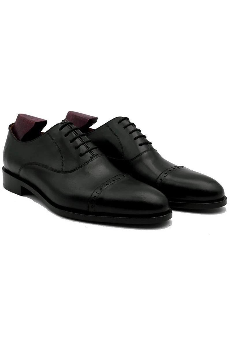 Men dress shoes leather black mens wedding men office shoe genuine calf leather outsole formal office leather handmade
