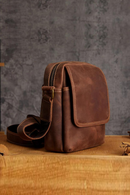 Retro Leather Shoulder Bag For Men Vintage Genuine Leather Cross body Bag Casual Outdoor Satchels Messenger Bag