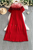 Elegant Pleated Evening Long Chiffon Dresses Women Summer Dress